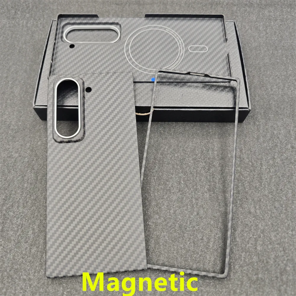 Carbon Fiber Magnetic Case with Aramid Fabric for Samsung Galaxy Z Fold