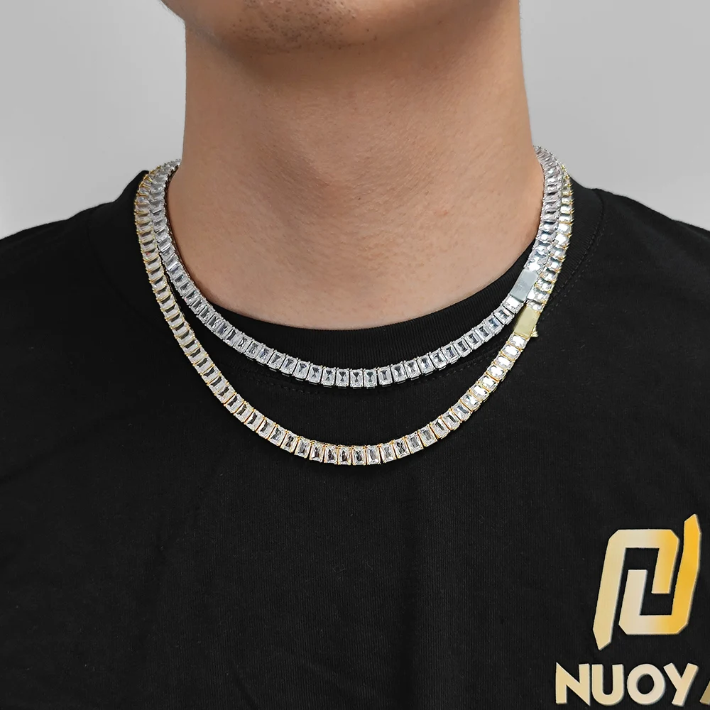 送料税込【King Ice】6mm BAGUETTE TENNIS CHAIN (2色) 国内発送 6mm Baguette Tennis Chain | Hip Hop Chains | King Ice