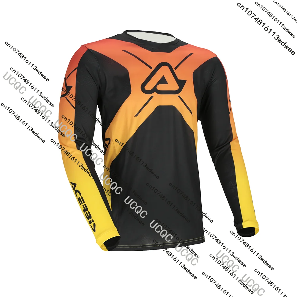 New Men's Motocross Breathable Tees Adult Dirt Race Long Sleeve Moto Off-road Mountain Bike Jersey T-shirt Outdoor Racing Tops