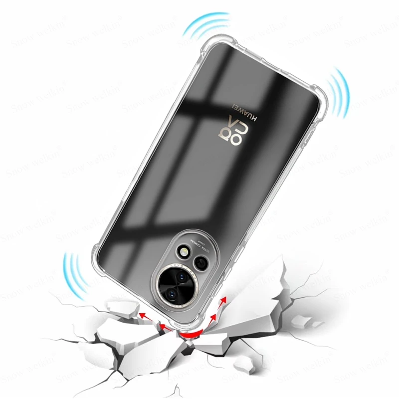 Clear Shockproof TPU Case with Airbag Protection