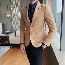 

High-end spring multi-color European and American contracted style suede suit suit European and American leisure business men's