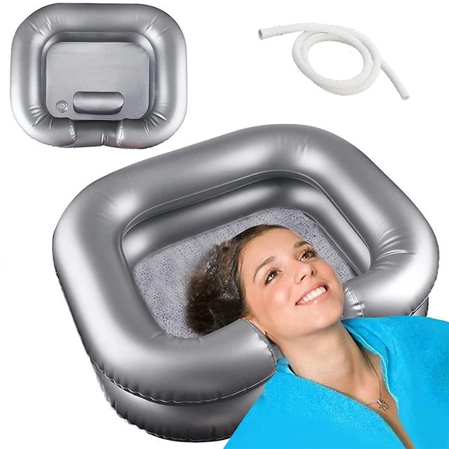 Inflatable Shampoo Basin Portable Shampoo Bowl, Hair Washing Basin
