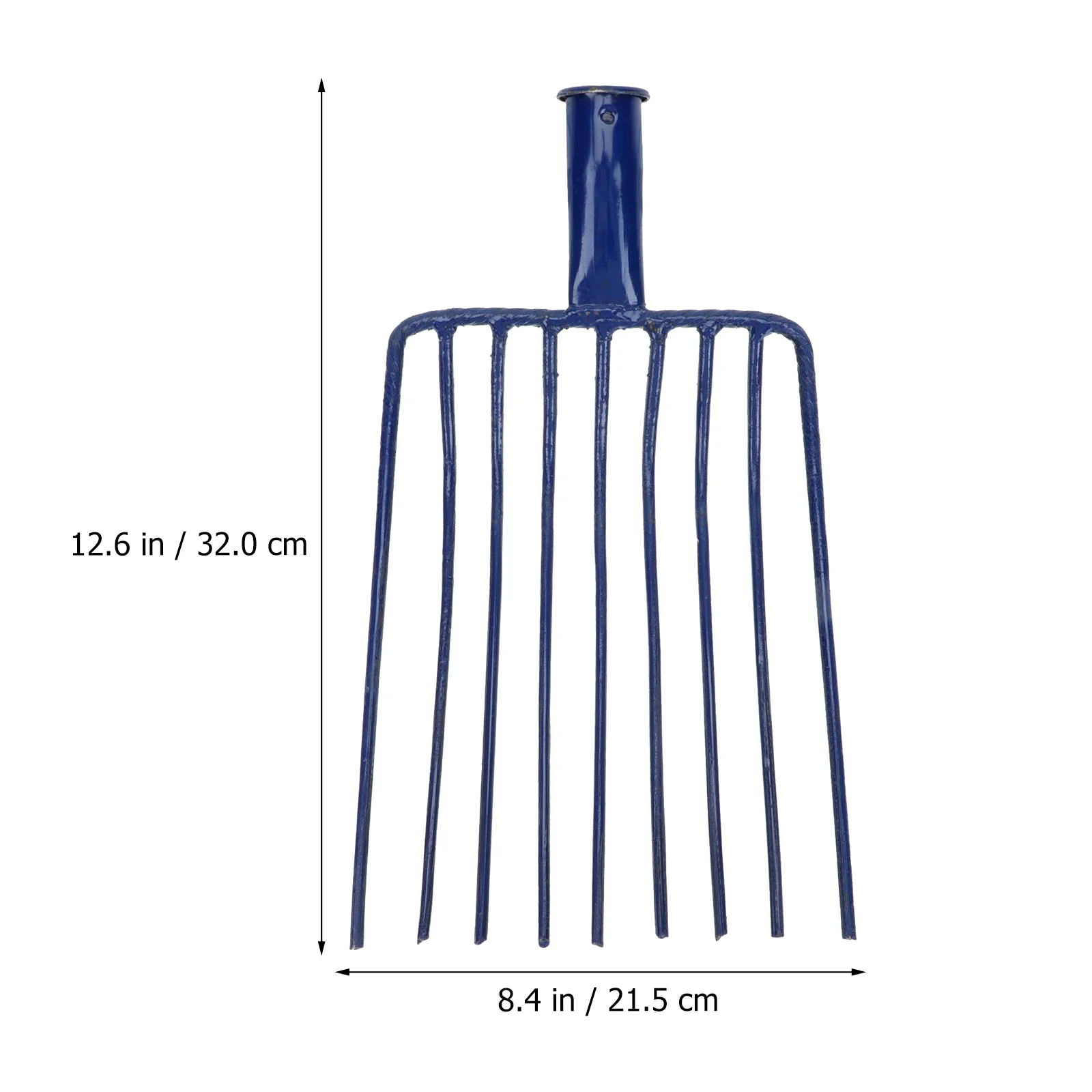 Without Handle Nine-toothed Fork Fall Leaf Rake Steel Bow Rakes Lawns Grass