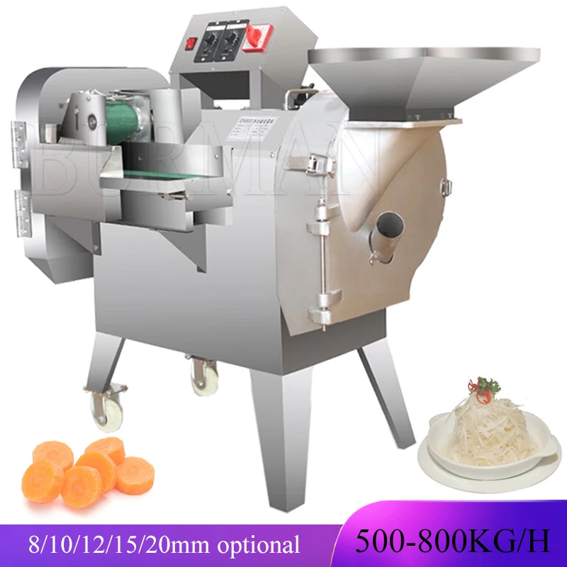 

New Commercial Multi-function Double Head Vegetable Cutter Machine Automatic
