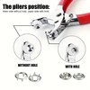 1 Set Snaps Button Plier Kit Tool With Fastener Pliers Press Tool DIY Sewing And Crafting Tools Children's Clothes Hat Sewing 5