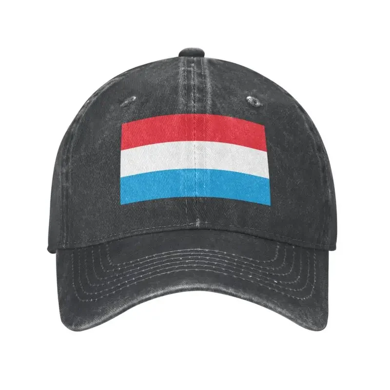 Custom Cotton Flag Of Luxembourg Baseball Cap Hip Hop Women Men's Adjustable Dad Hat Spring