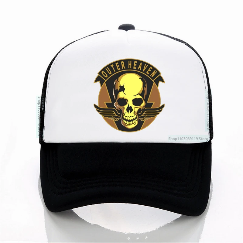 

Men Outer Heaven The Metal Gear Solid Mgs hat Casual Adult Summer Baseball Cap High Quality Cotton Breathable mesh hats