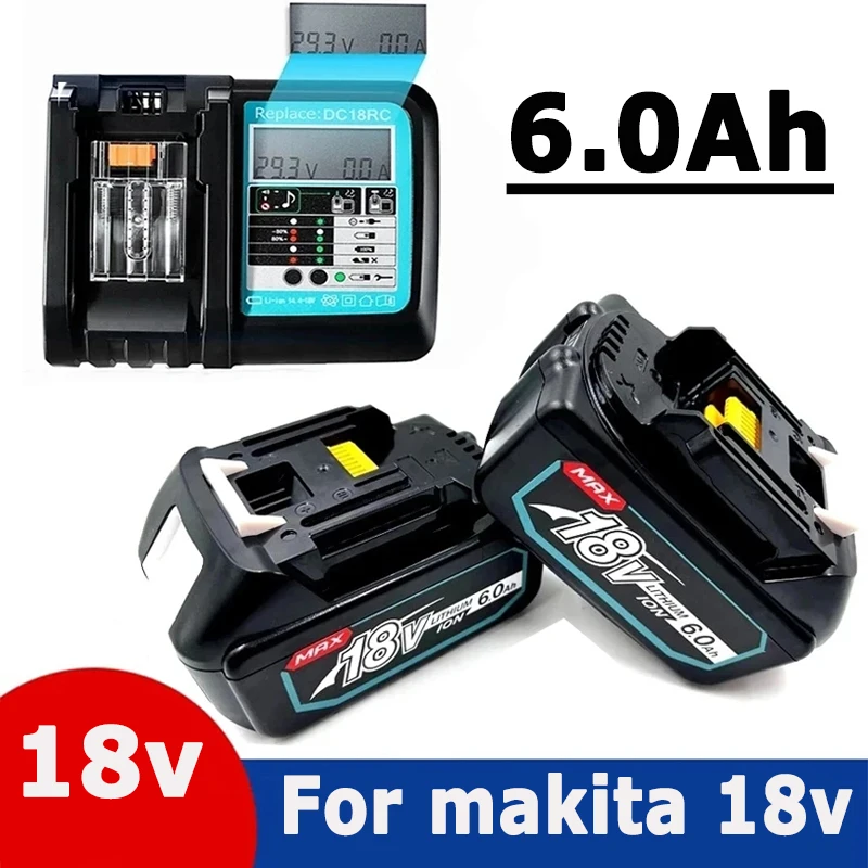 

Аккумуляторная батарея BL1850B для Makita, 18 в, 6000 мАч, DC18RC