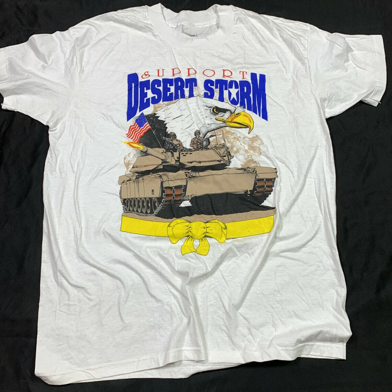 VTG Operation Desert Storm T-Shirt Military Tank Men's 100% Cotton Casual T-shirts Loose Top Size S-3XL 1