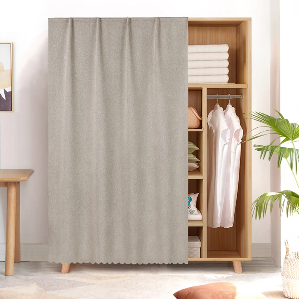 Yanyangtian Door Curtain Perforationfree Velcro Household Curtain