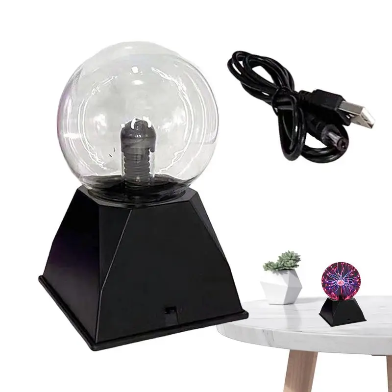 

Плазменная лампа, USB перезаряжаемая плазменная лампа, шар с статическим управлением, настольная лампа, звуковая активация, электростатический шар, плазменная Сфера, Новинка