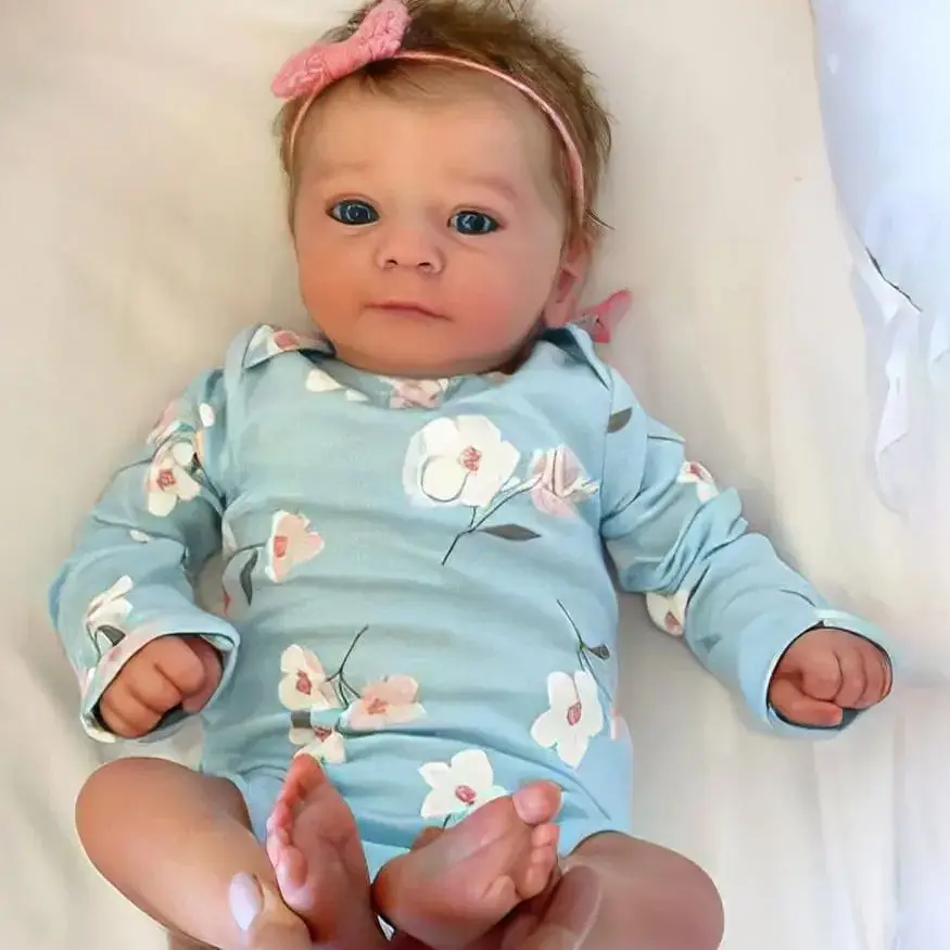 

19Inch Reborn Baby Doll Felicia Premie Newborn Dolls 3D Skin Visible Veins Lifelike Real Soft Touch Cuddly Bebe Reborn Boneca