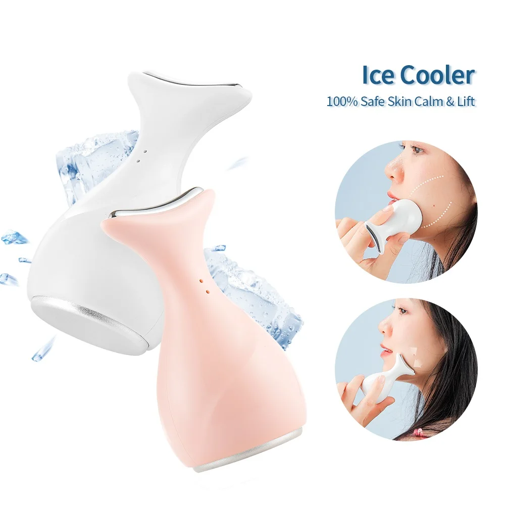 Skin Lifting Anti-wrinkle Face Cooling Massager Ice Compress Calm Skin Ice Cooler Eye Pouch Neck Massager Cooler Edema Remover car seat back cooling fan usb charge dual head fan 360 degree rotation auto headrest ventilation fan neck cooler car interior