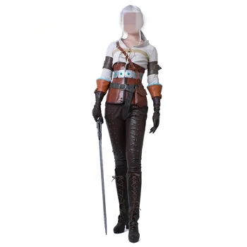 Cirilla Fiona Elen Riannon Ciri Costume Cosplay per Halloween Festival di Natale Gioco di società Comic Con Abiti quotidiani