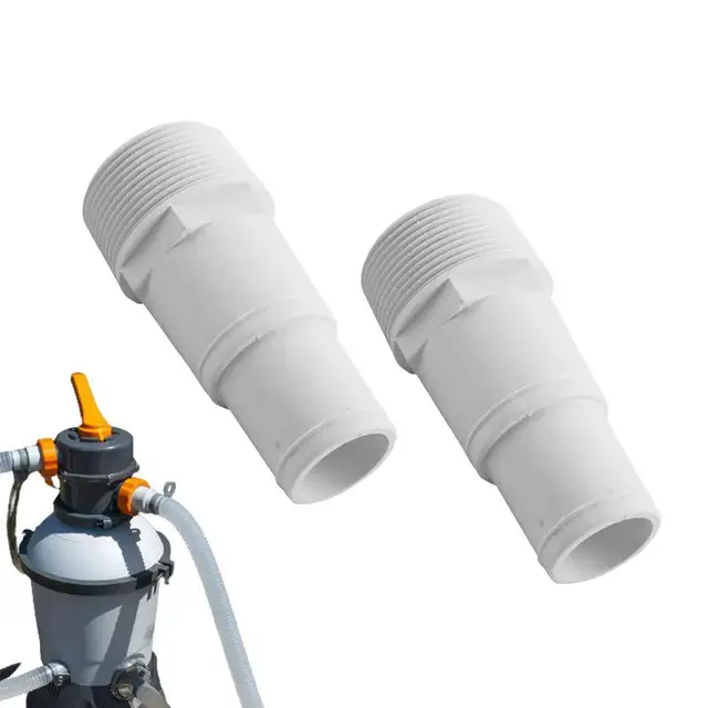 Pvc Cső Illesztő Adapter 1,5 Hüvelyk/3,8 Cm-Es Csere Tömlőcsatlakozó Szerelvények 2 Darab A Föld Feletti Medence Szivattyú Szűrő Skimmer