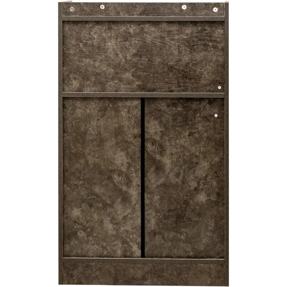 

Kitchen Storage, Sideboard Buffet with Adjustable Shelfs and 4 Doors, Free Standing Floor Cabinet for Living Room,Black Brown