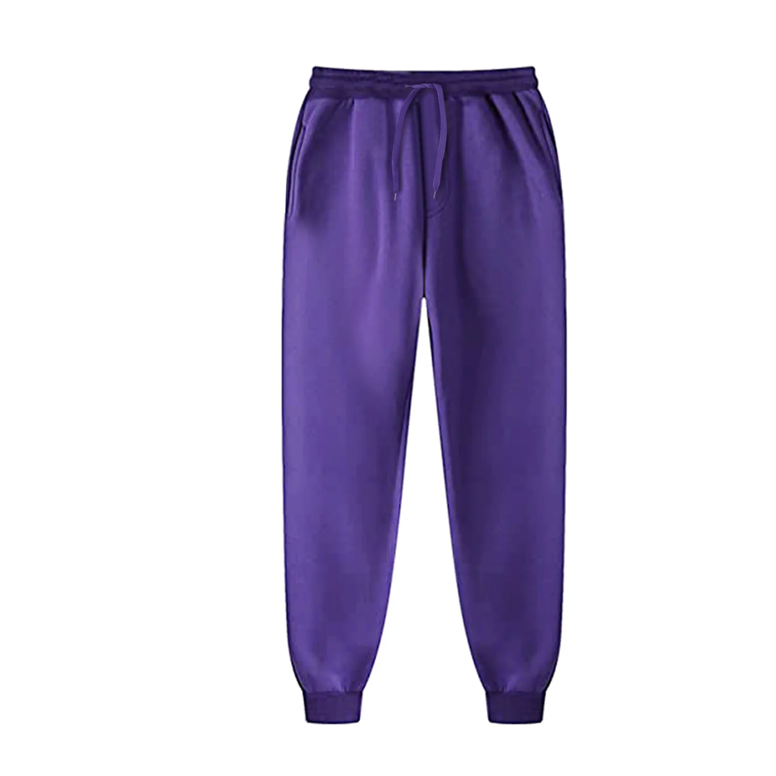 Orange Sweatpants For Men And Women Autumn And Winter Leisure Solid Color Trousers Fashion Daily Jogging Pants Sportwear 5