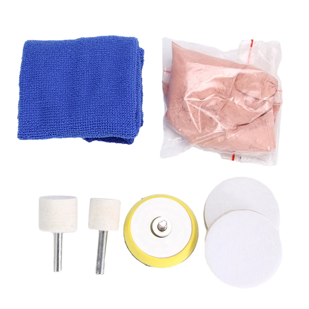 

1set Windshield Glass Polishing Kit Car Windscreen Scratch Remover 50g Cerium Oxide Car Polishing Maintenance Tools