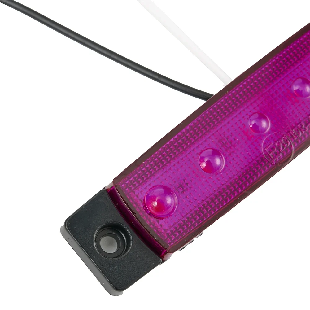 

10Pcs 6 LED Rock Light Oblong Purple Side Marker Lights Indicator Work Light For Car Truck Lorry Boat Accessories Replacement
