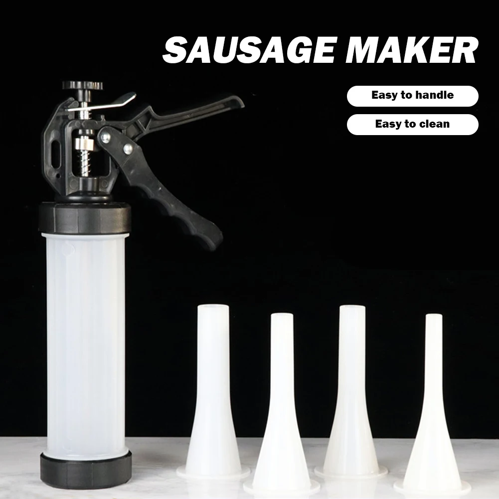 Manual Sausage Stuffing Machine Homemade Sausage Stuffer Sausage Syringe Manual Sausage Maker Kitchen Injector Tools
