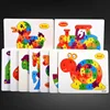 Kids Intelligence Baby Toy Wood Puzzles Cognition English Letter Building Wooden Animal Jigsaw Puzzle Toys for Children Toddler 2