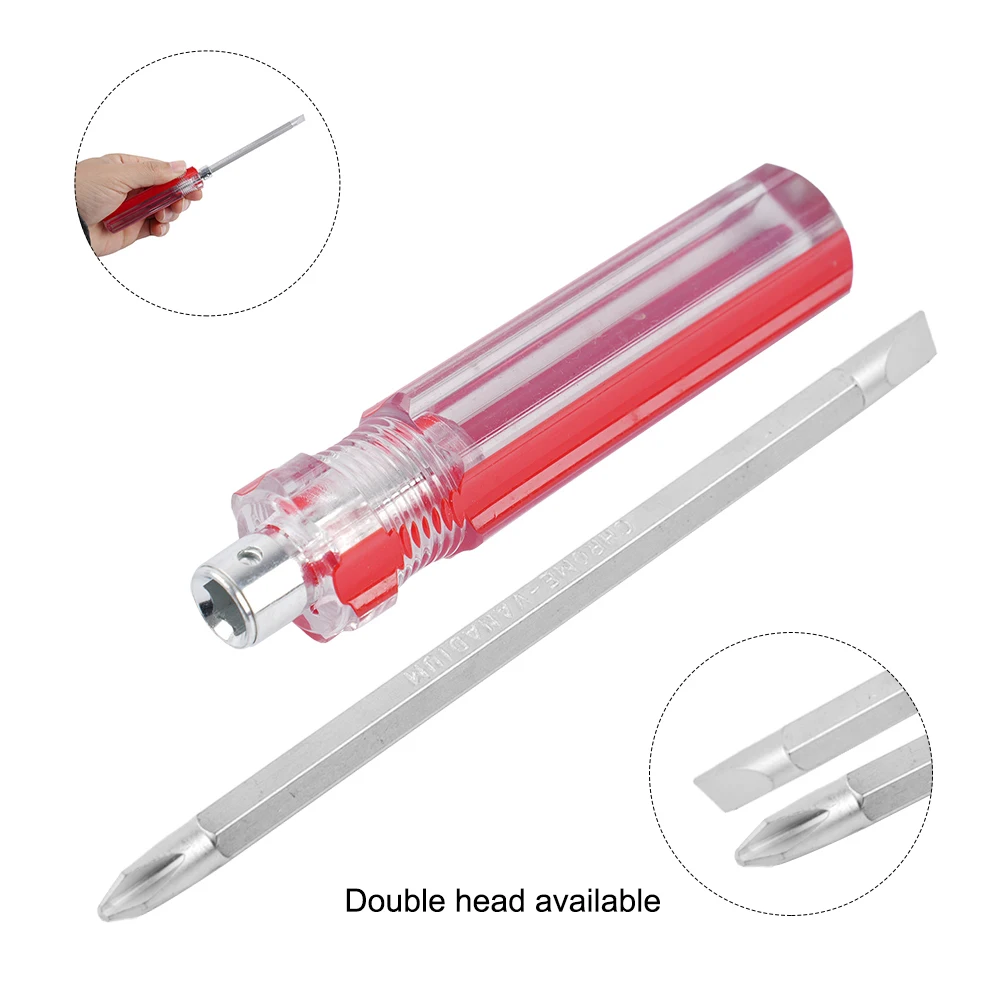 

Plastic Screwdriver Double Head Screwdriver Double Head Screwdrivers Slotted Cross 1PC 2 Sides Precision Cutting Head