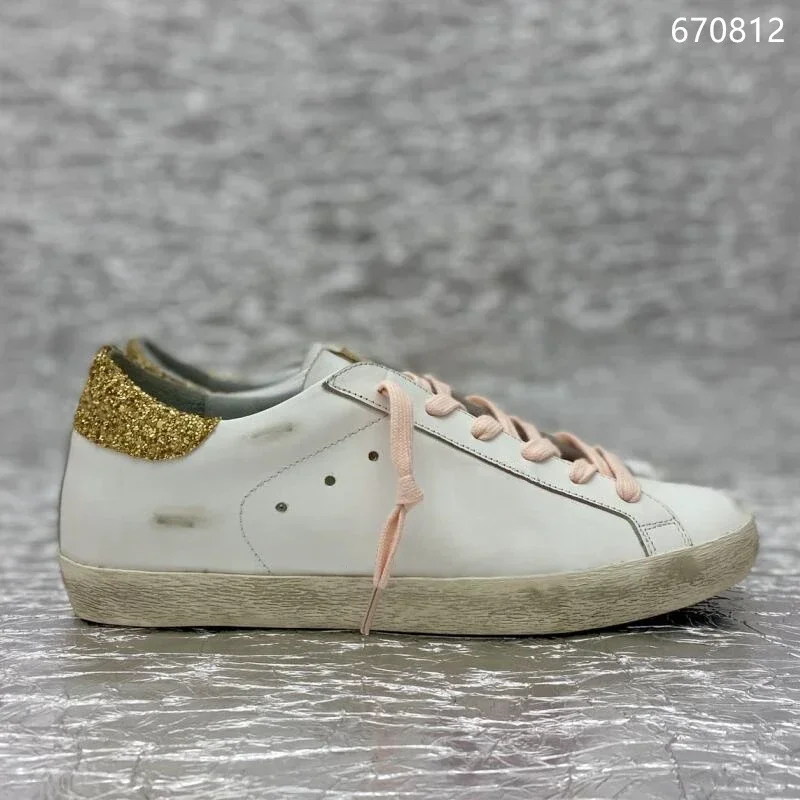 Luxury Women Men IT Classical Star Shoes Designer Silver Glitter Leopard Suede Genuine Leather Super Star Sneakers women shoes,casual shoes,women sneakers
