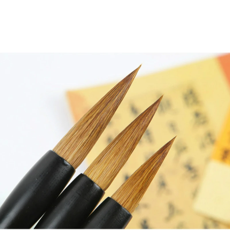 

Набор кистей для китайской каллиграфии для начинающих, кисть для обучения каллиграфии, кисть для рисования чернилами, кисть для рисования с китайским волком и шерстью, ручка-кисть