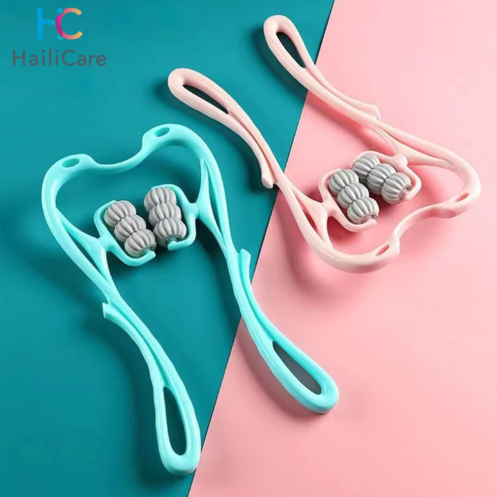 Cervical Massager Clip Neck Massage Artifact Six Wheel Neck Kneading