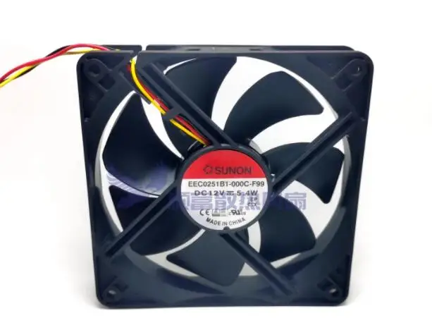SUNON EEC0251B1-000C-F99 DC 12V 5,4 W 120x120x25mm 3-проводной Вентилятор охлаждения сервера