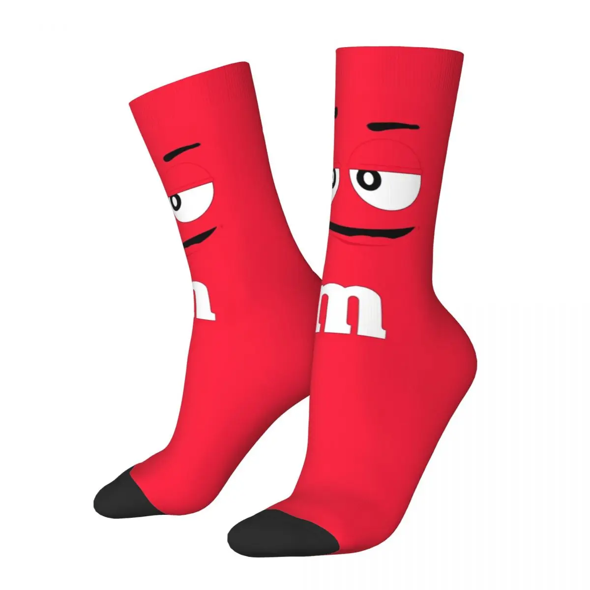 thumbnail image 1 of Calcetines divertidos de chocolate para hombre, colección de personajes de caramelo, estilo vintage Harajuku, hip hop, novedosos, sin costuras, con estampado de regalo, 1 of 7