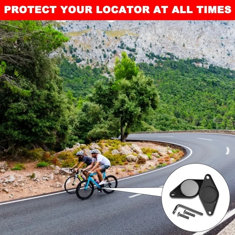 Bike Mount Locator for Apple AirTags Protective Cover Universal Bicycle Water Bottle GPS Tracker Locator Cover Bike Accessories