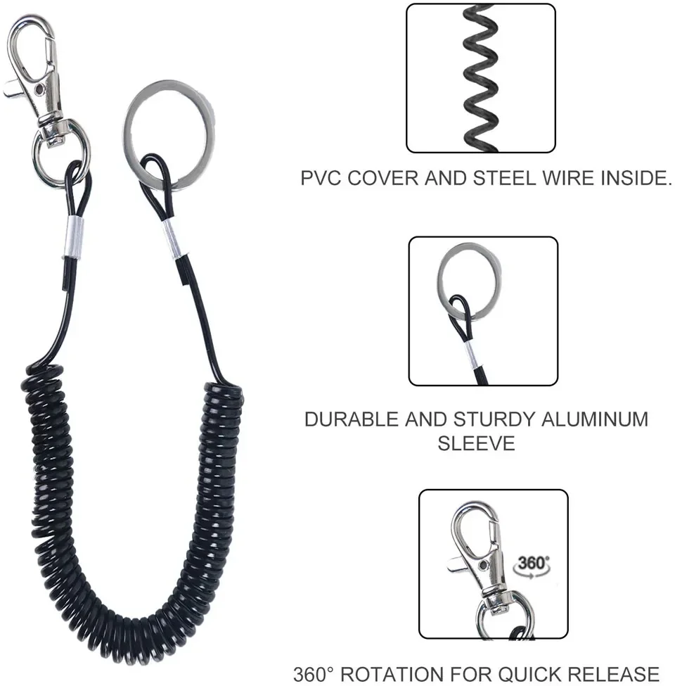 Rapid-Release Magnetic Fishing Net with Lanyard - Stainless Steel, Tangle-Free Design