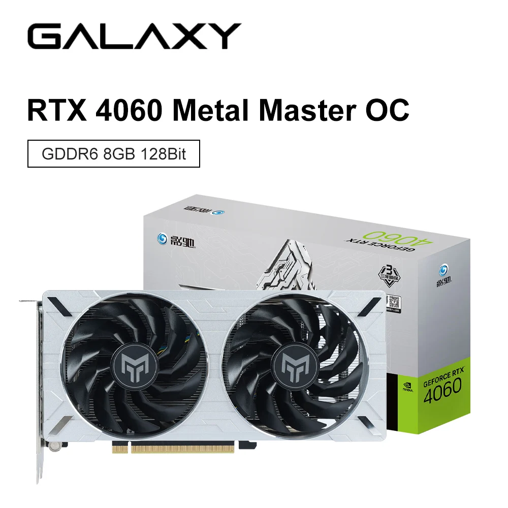 

Новая графическая карта GALAXY rtx 4060 Metal Master OC 8G GDDR6 4 нм 8 контактов 128 бит 17000 МГц игровая видеокарта GPU