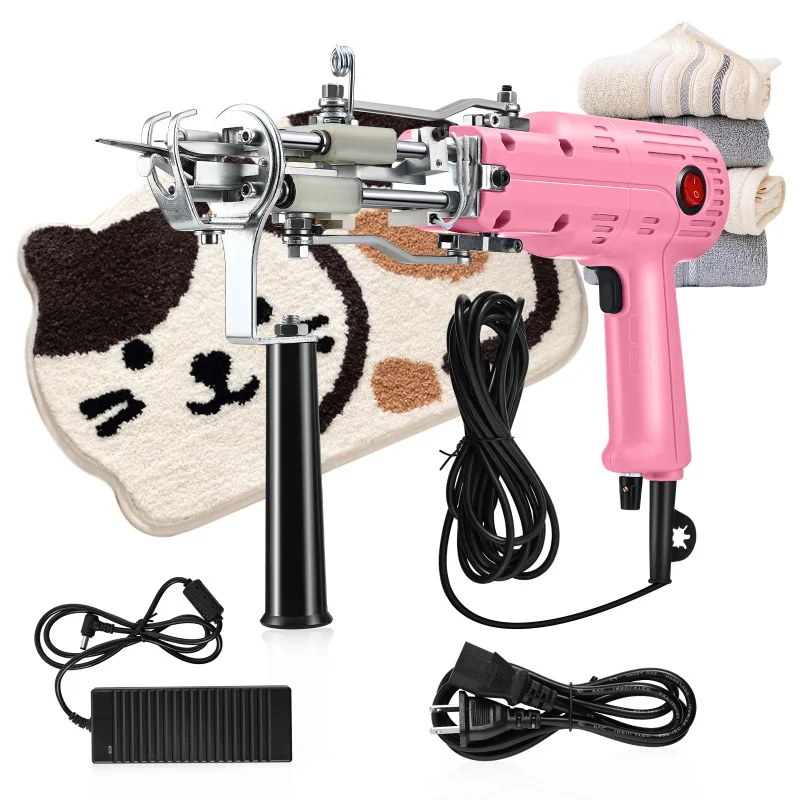 

Tufting Gun 2 in 1, Loop Pile Cut Pile Rug Gun Machine Starter Kit, New Upgrade Electric Carpet Tufting Kit for Rug Making