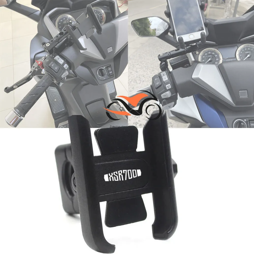 

For YAMAHA XSR700 XSR900 XSR 700 900 Hot Deals Newest Motorcycle CNC Accessories Handlebar Mirror Mobile Phone GPS Stand Bracket