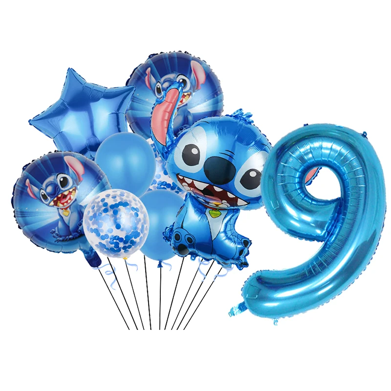 thumbnail image 1 of Decoración de fiesta de cumpleaños de Lilo & Stitch, servilleta de papel azul cielo, plato, taza, vajilla, telón de fondo, globo, suministros para Baby Shower, nuevo, 1 of 5