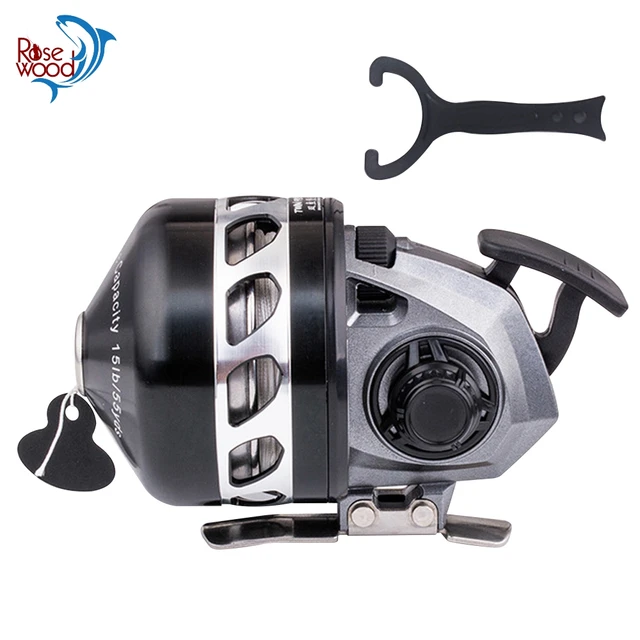 Rosewood Spincast Fishing Reel Slingshot Wheel 3.6:1 Gear Ratio