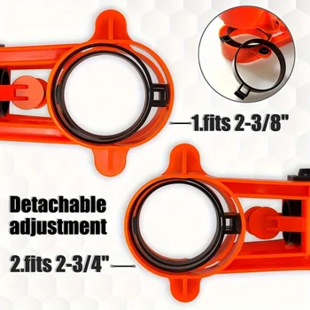 Wood Door Lock Installation Kit With Guide Template, 2-1/8