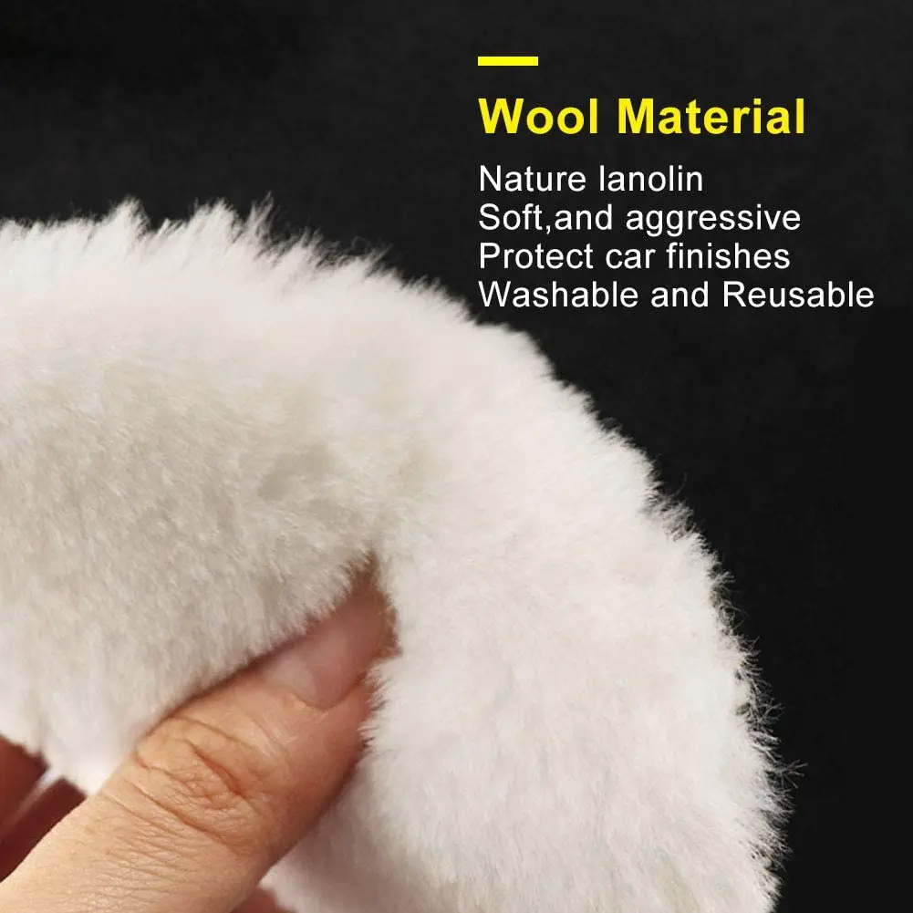 5Pcs Polishing Kit For Polisher 3/4/6/5 Inch Polishing Pad Car Waxing Sponge Disk Wool Wheel Auto Paint Care Polisher Discs 3