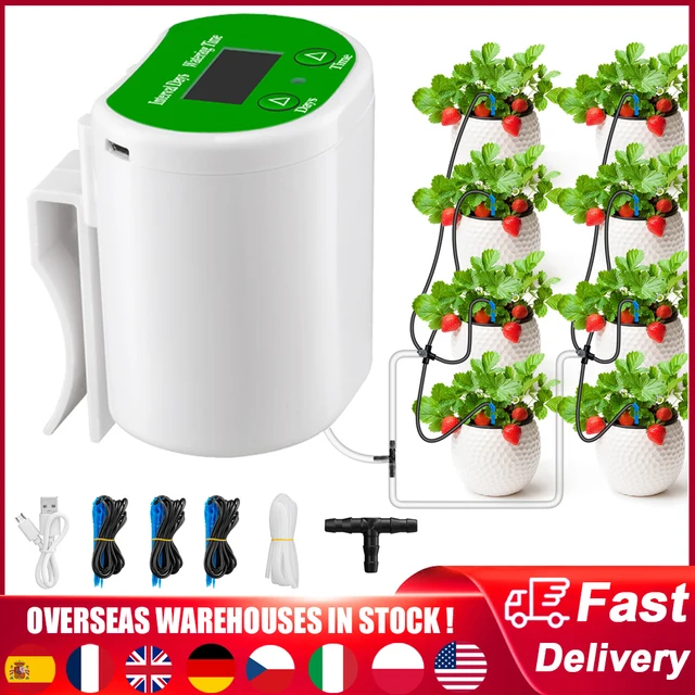 Automatikus Öntözőrendszer Időzített Vízzőberendezés Kerti Terasz Csepegtető Öntözőkészlet Cserepes Növények Nyaraló Öntőgép