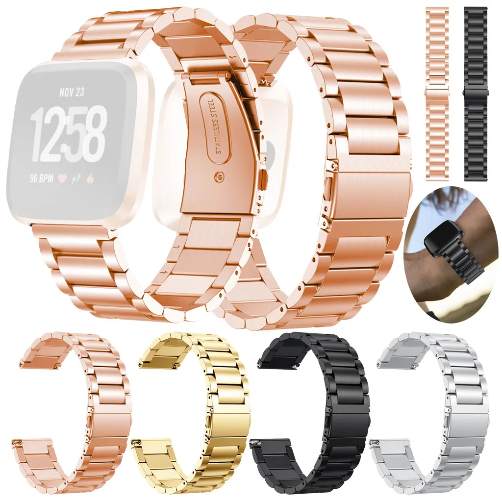 

Высококачественный модный браслет, умный Браслет, модные аксессуары для Fitbit Versa Lite, сменный Браслет из нержавеющей стали