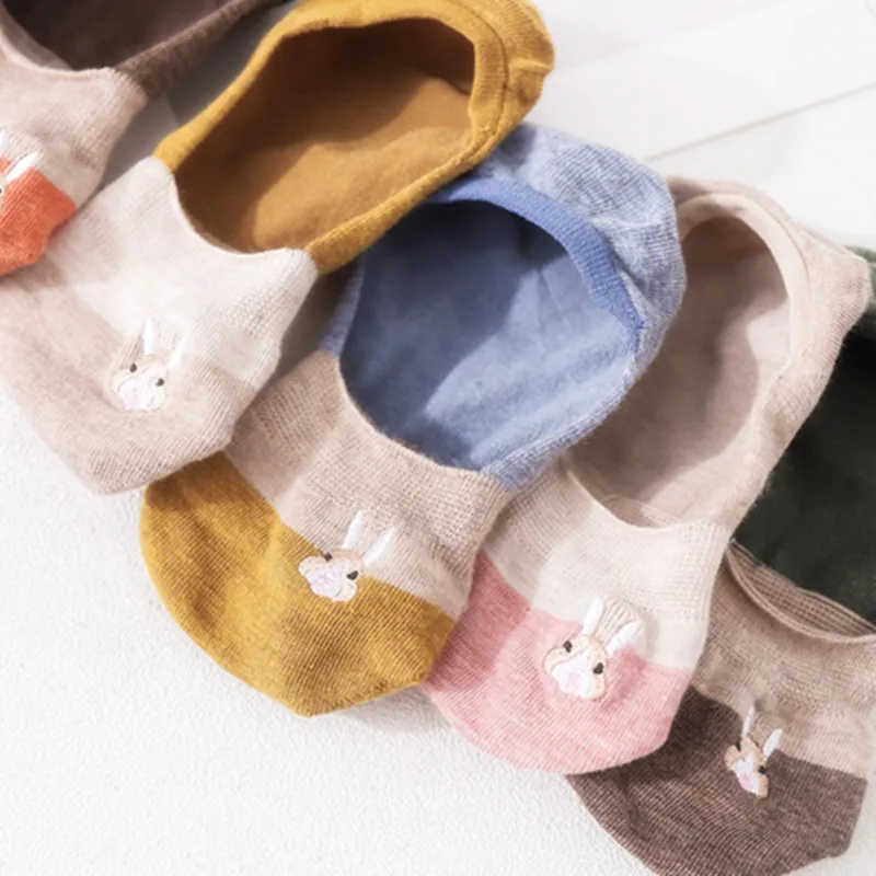 

New Summer Women Socks Polyester and Cotton Breathable Ankle Boat Sports Socks Solid Color Comfortable Socks Women Cute Socks