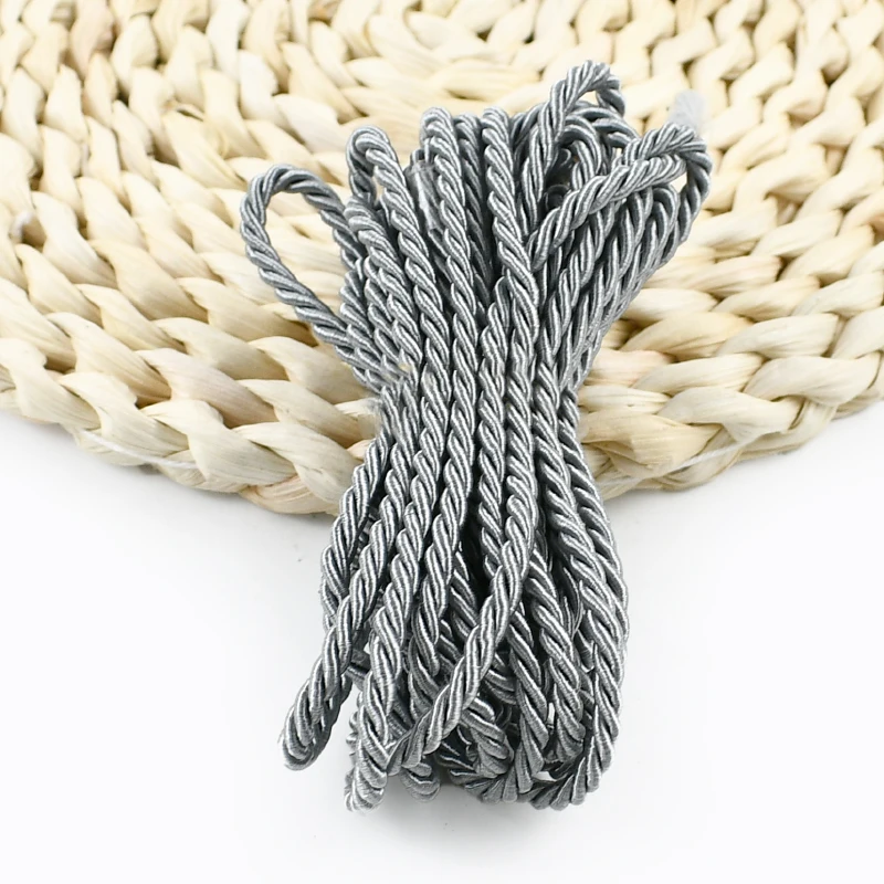 Premium 3mm Twisted Braided Cord for Gift Packaging and DIY Crafts