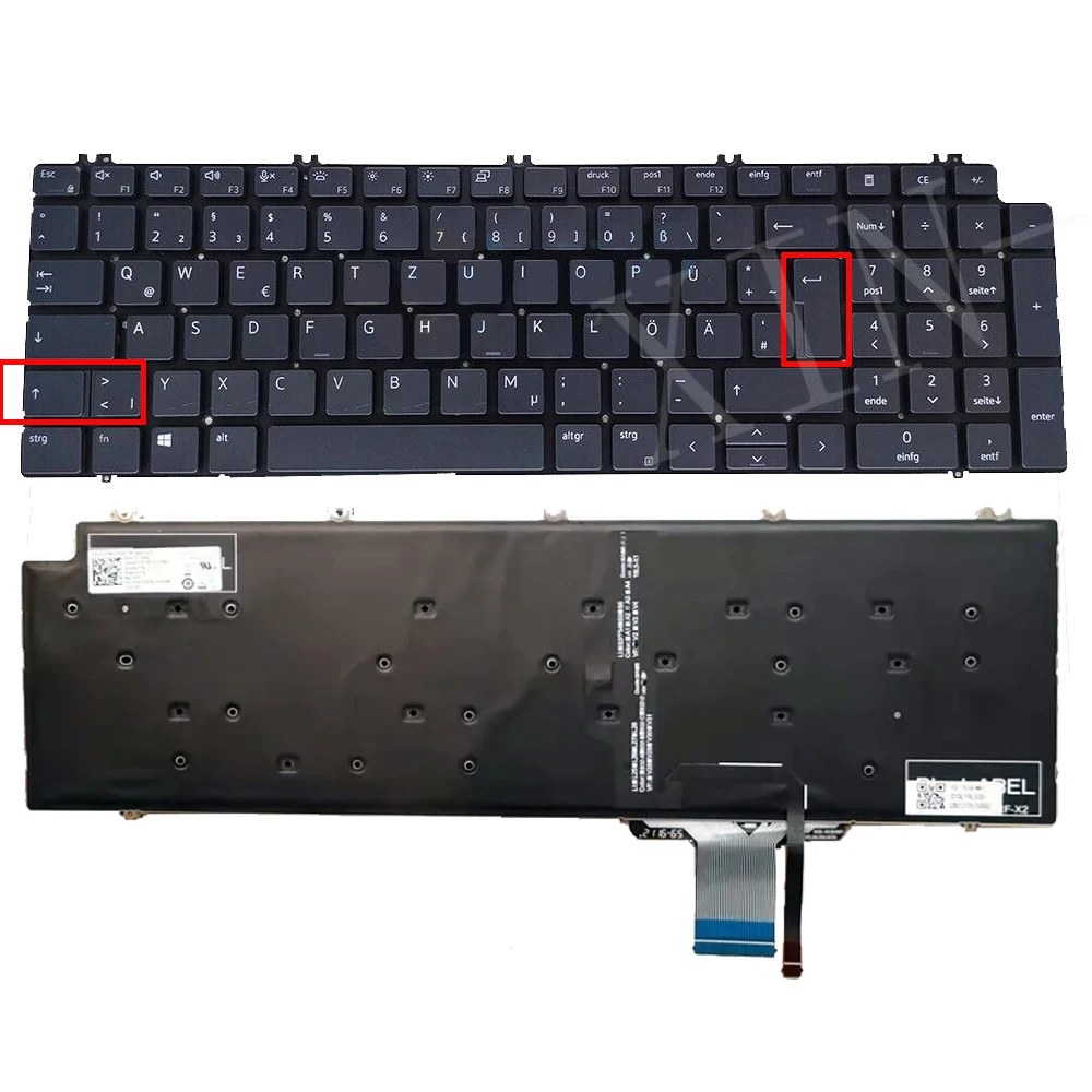 Tastiera Portatile Retroilluminata Tedesca Per Dell Precision 7550 7560 7750 7760 0 Nn0Mk Nn0Mk Gr Layout