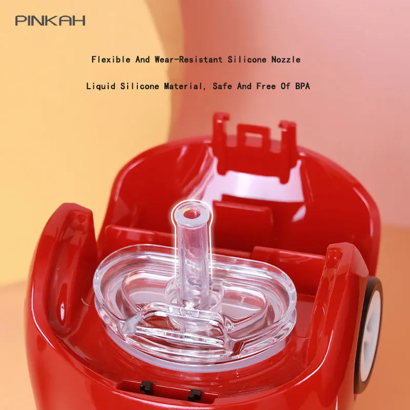 Small Sports Car Shape Straw Cup water bottle sports water bottle sports bottle plastic water bottle plastic cup Kids Toy Plastic Water Cup