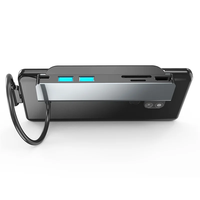 USB C HUB 3.0 87W PD HDMI-Compatible Converter Type C 90 Degree Multifunctional Side Clip Adapter for iPad Macbook Pro