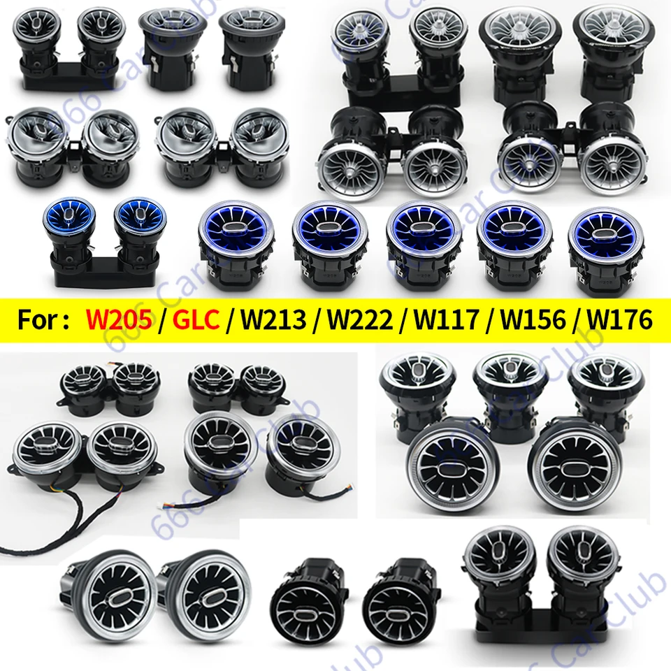 3/64 カラー LED エアベントメルセデスベンツ W205 W213 W222 W117