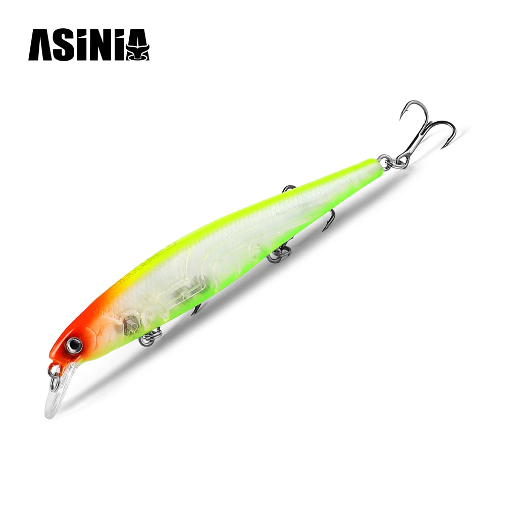 ASINIA Premium 97mm Hard Bait: 10-Color Professional Minnow