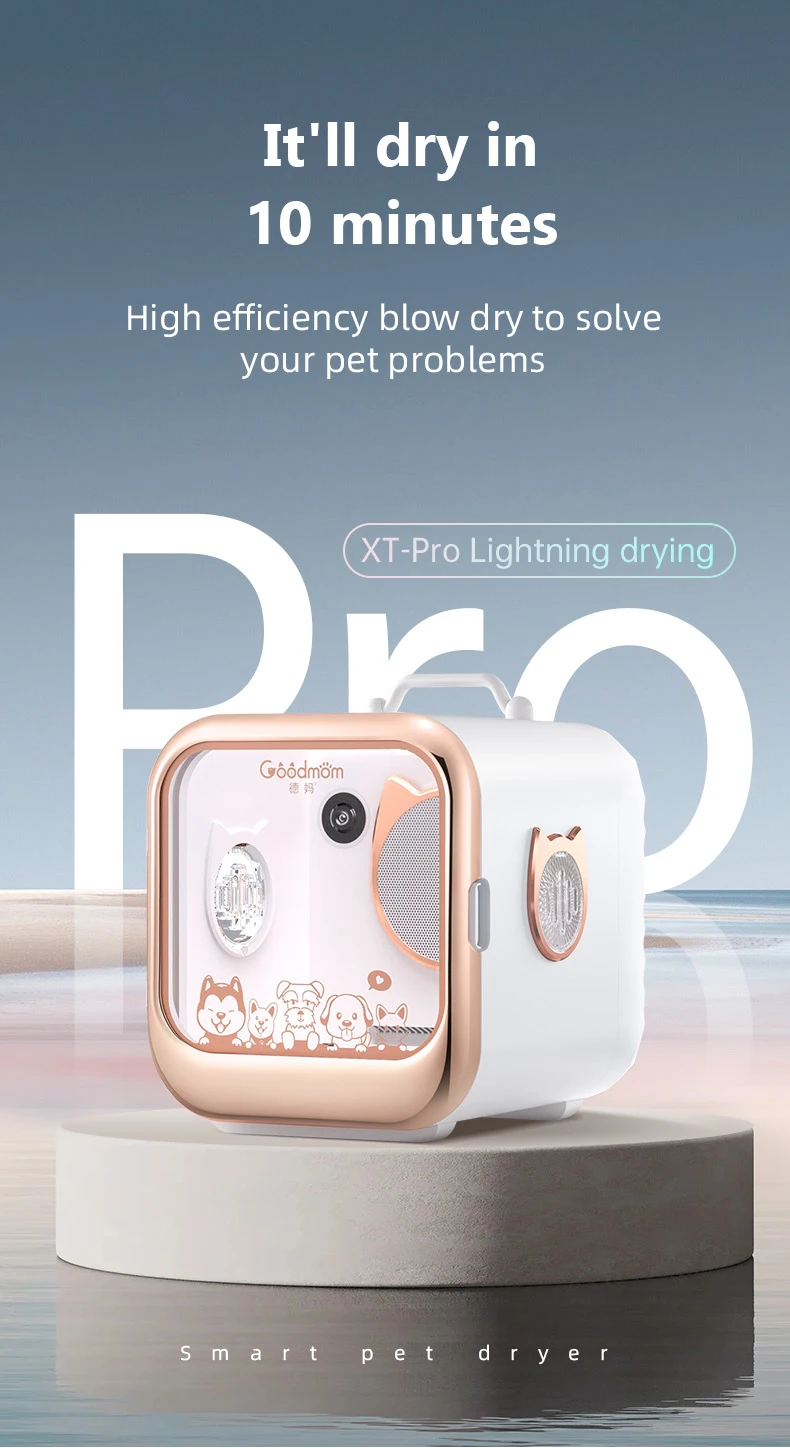 Customizable 63L Dryer Box Small Dogs Cats Durable ABS Plastic Polyester Infrare